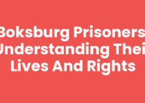 Boksburg Prisoners: Understanding Their Lives and Rights