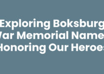 Exploring Boksburg War Memorial Names: Honoring Our Heroes