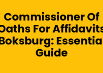 Commissioner of Oaths for Affidavits Boksburg: Essential Guide