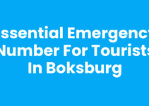 Essential Emergency Number for Tourists in Boksburg