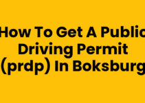 How to Get a Public Driving Permit (PrDP) in Boksburg