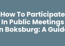 How to Participate in Public Meetings in Boksburg: A Guide