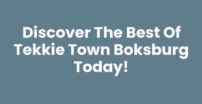Discover the Best of Tekkie Town Boksburg Today!