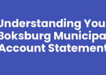 Understanding Your Boksburg Municipal Account Statement
